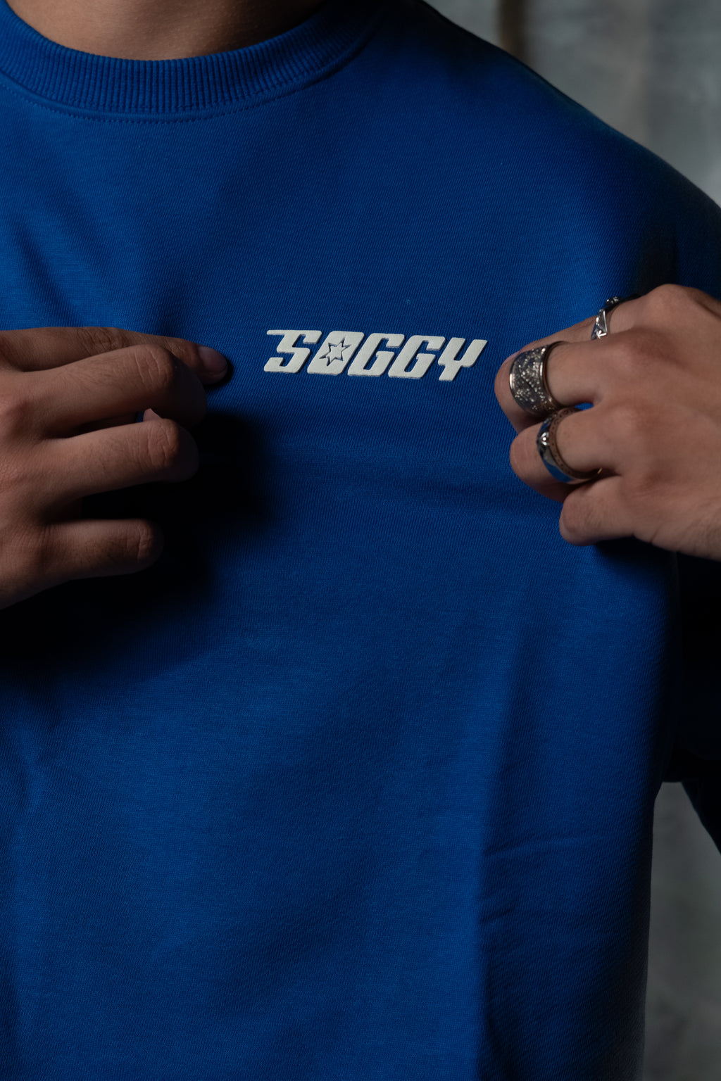 Blue street hustler crewneck