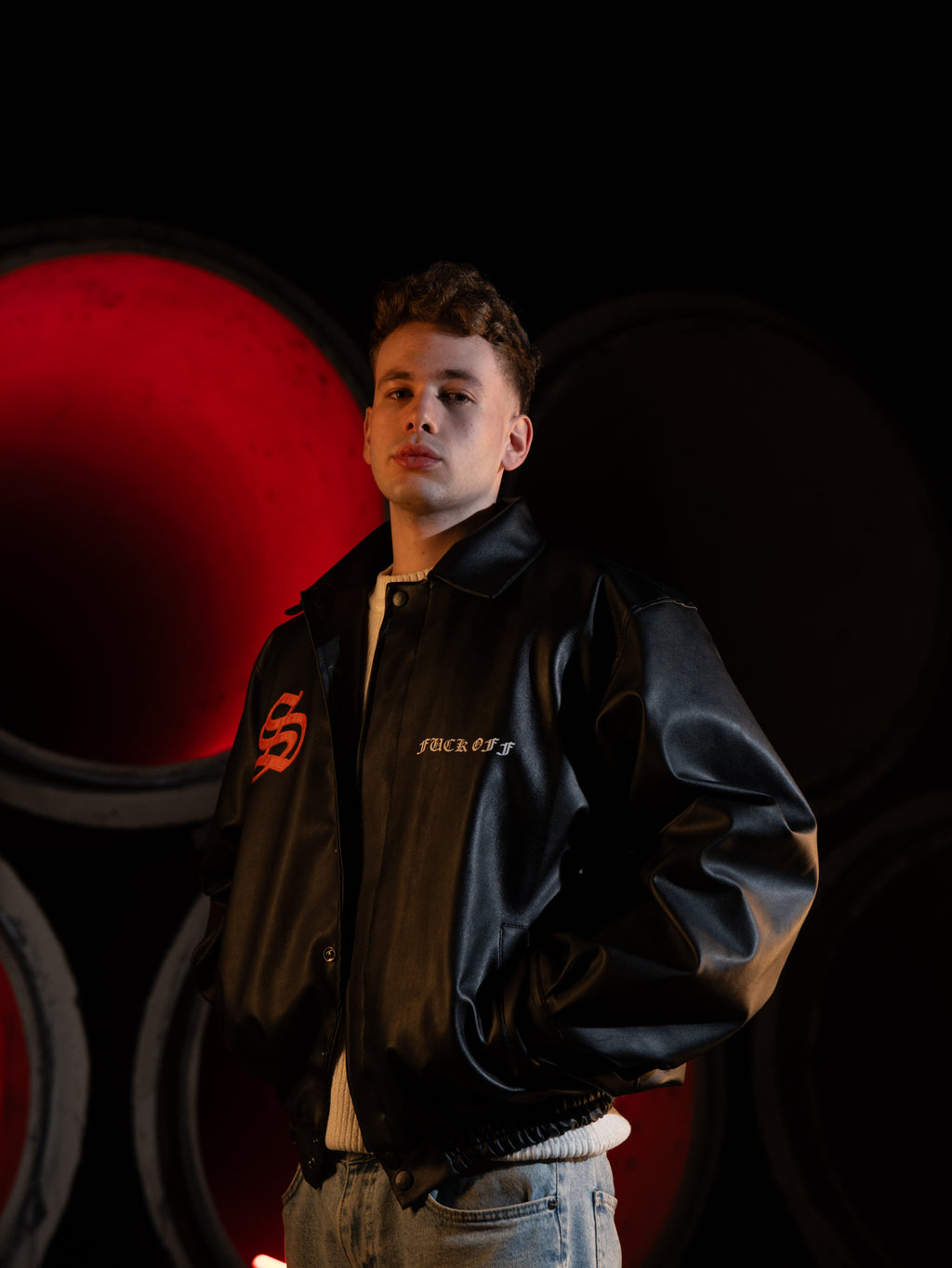 Black hustla jacket