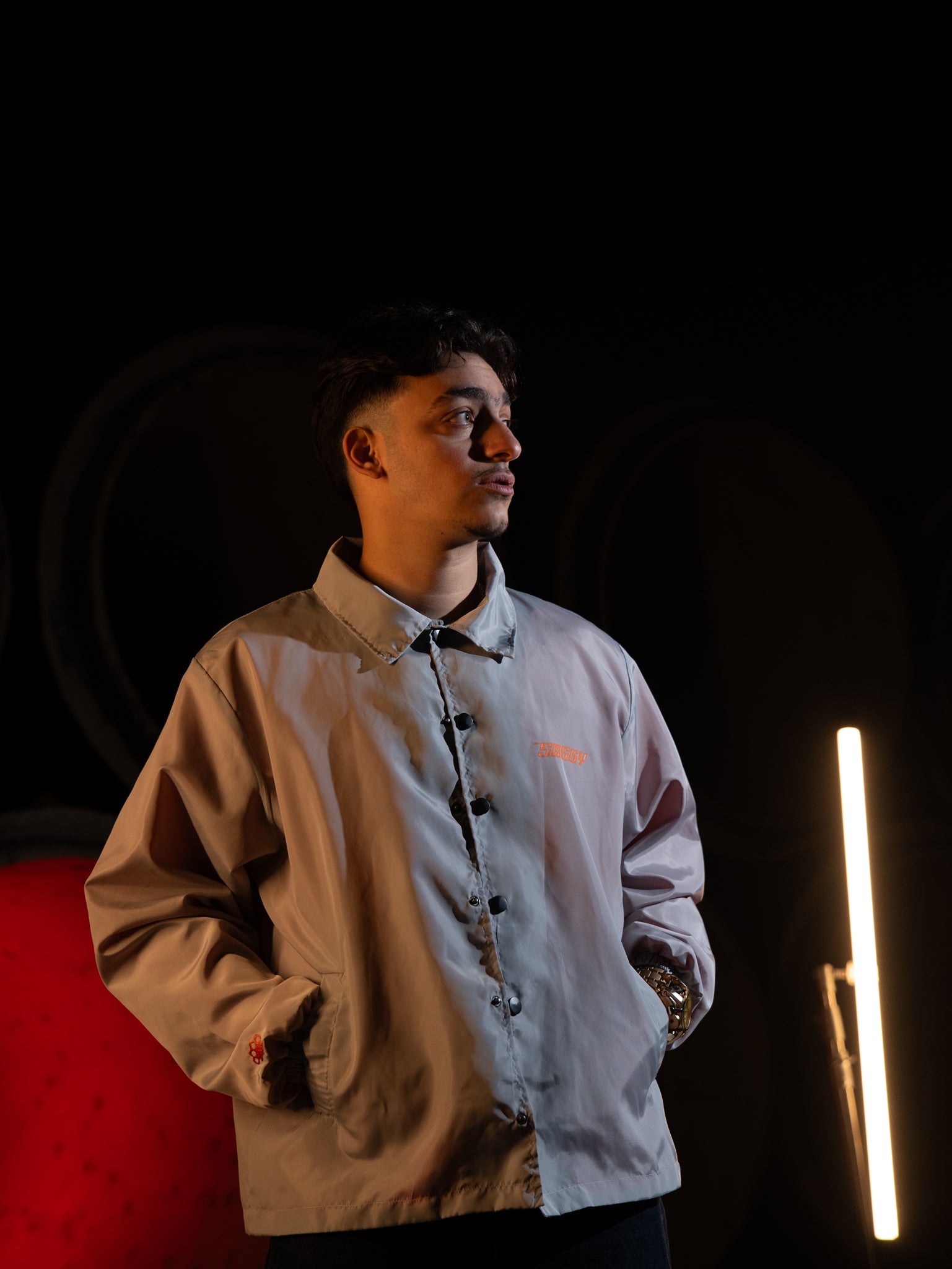 Gray summer jacket