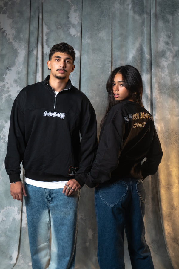 Black 1/4 zipper