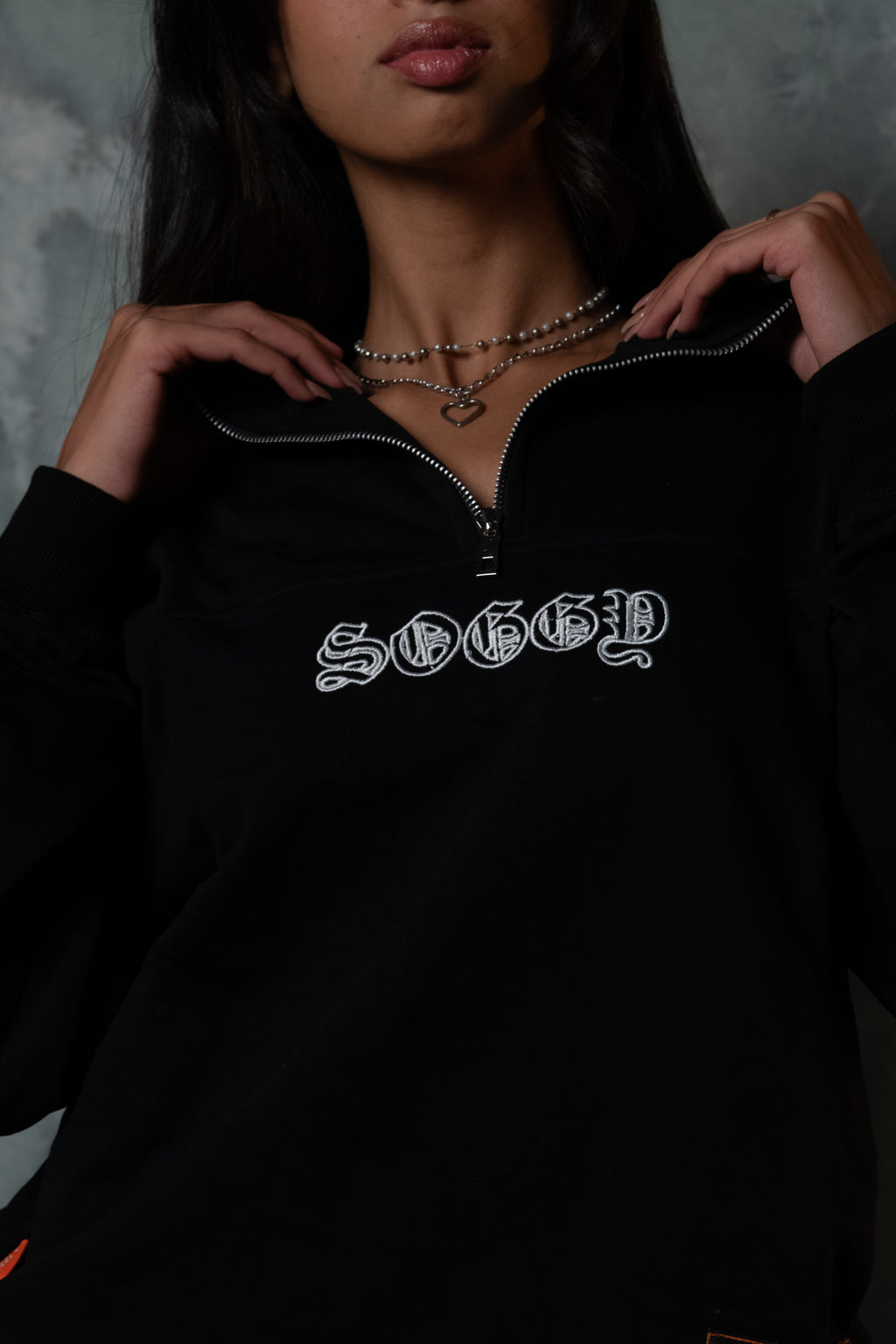 Black 1/4 zipper