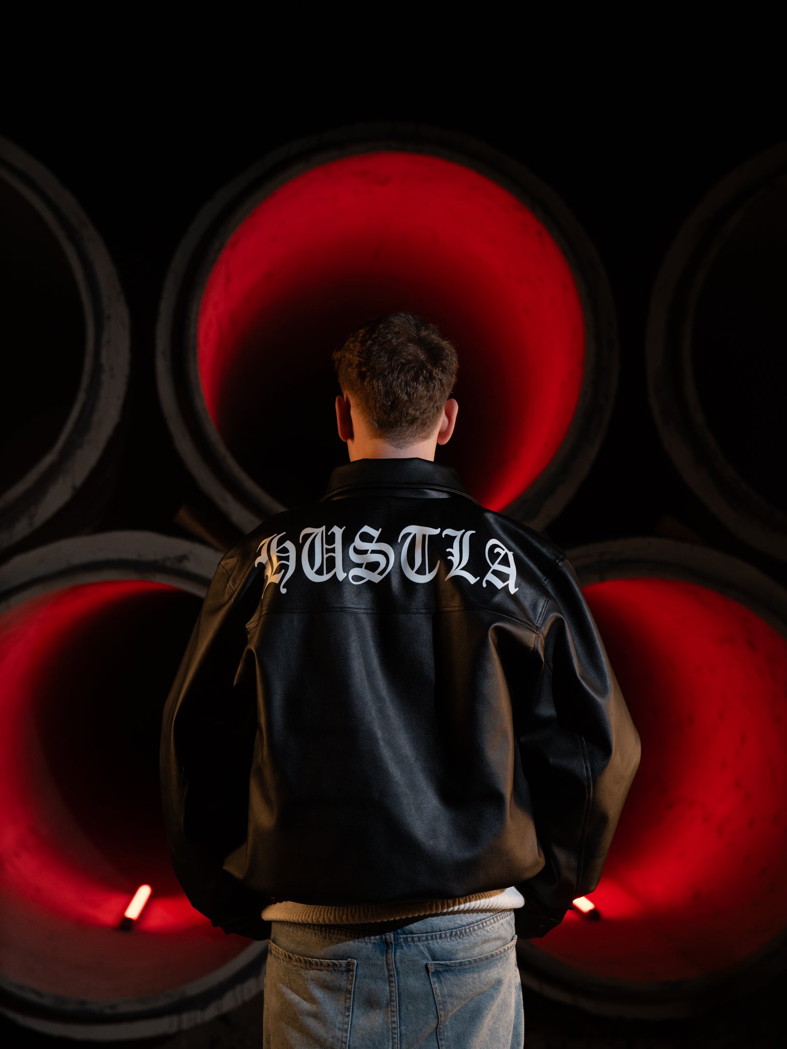 Black hustla jacket