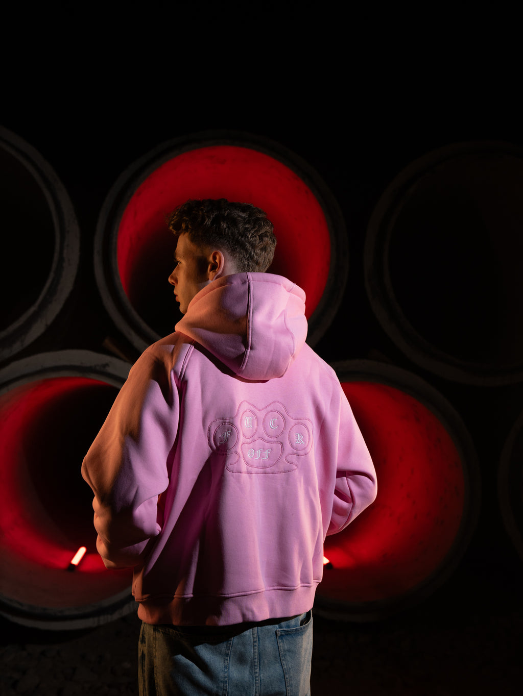 Pink hoodie