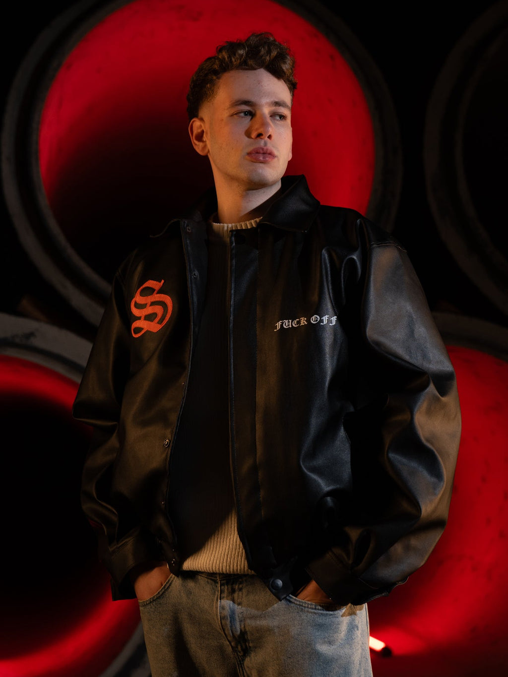 Black hustla jacket