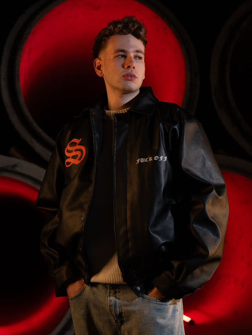 Black hustla jacket
