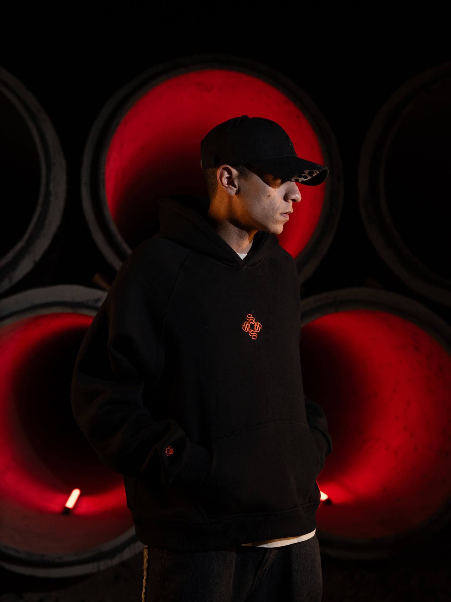 Black hoodie