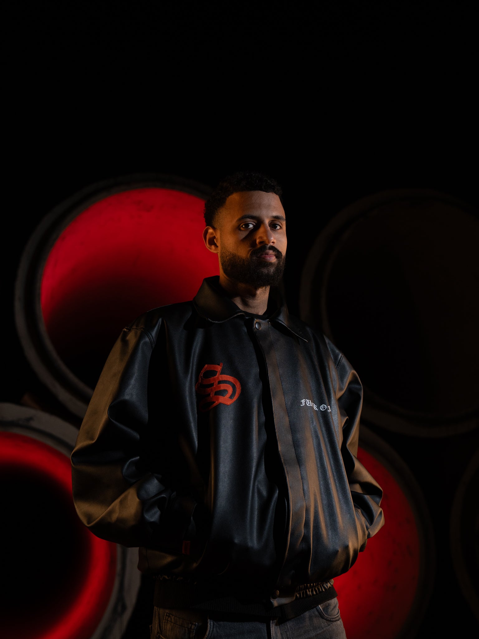 Black hustla jacket