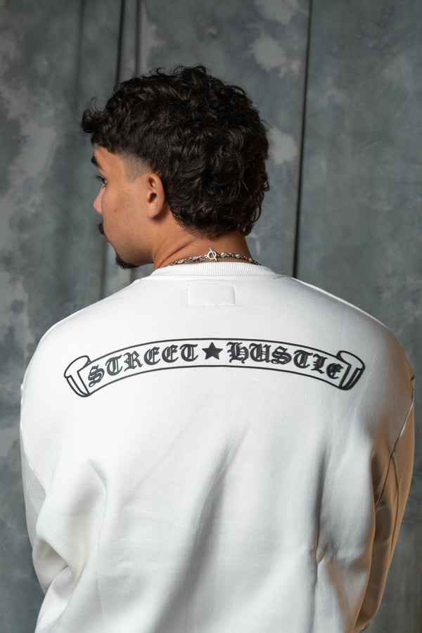 White street hustler crewneck ￼