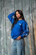 Blue street hustler crewneck